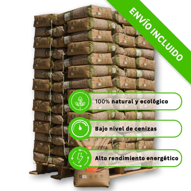 Palet de 35 sacos de pellet NATURPELLET