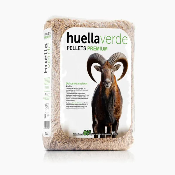 Pellet Huella verde-palet de pellets 77 sacos