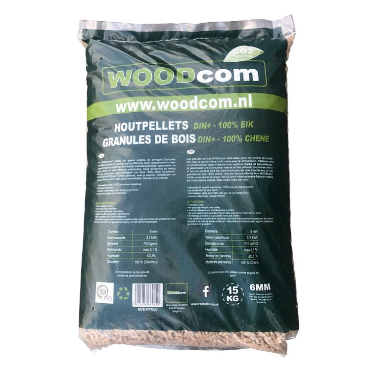 Pellets 100% Roble – Media Paleta 495 kg