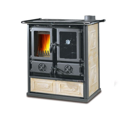 ROSETTA.16 CERAMICA  - Cocina Leña - La Nordica-Extraflame