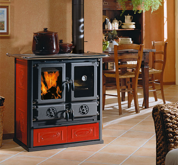 ROSETTA.16 CERAMICA  - Cocina Leña - La Nordica-Extraflame