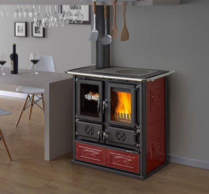 ROSETTA SINISTRA.16 CERAMICA - Cocina Leña - La Nordica-Extraflame