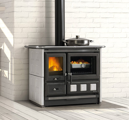 ROSA XXL.16 - MAIOLICA - Cocina Leña - La Nordica-Extraflame