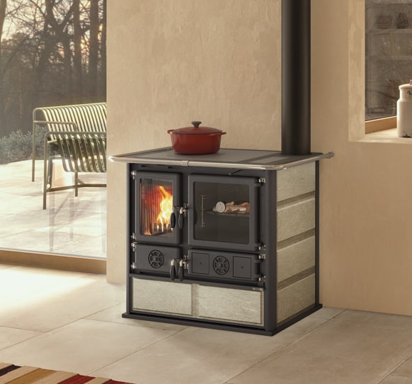 ROSA.16 - PETRA - Cocina Leña - La Nordica-Extraflame