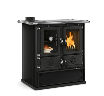 ROSETTA SINISTRA.16  STEEL- Cocina Leña - La Nordica-Extraflame